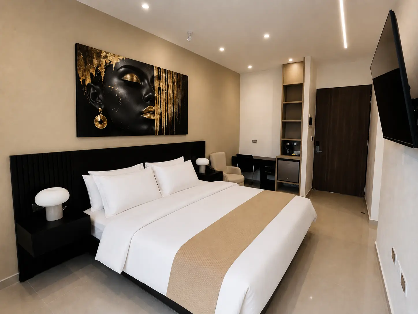 Habitación con cama extragrande